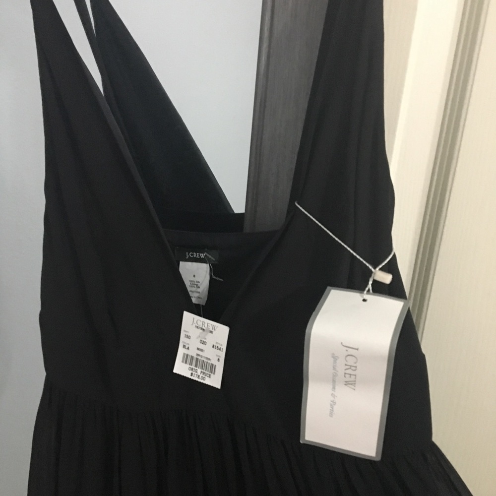 J Crew Silk Black Dress